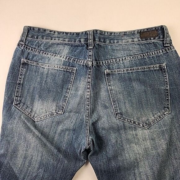 Ecko Unltd Jeans Mens 34 Blue Denim Relaxed Fit Straight Leg Hip Hop y2k - Picture 8 of 12